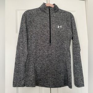 Under Armour Black and White HeatGear Pullover